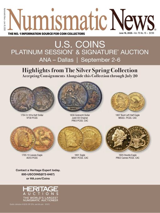 Cover image for Numismatic News